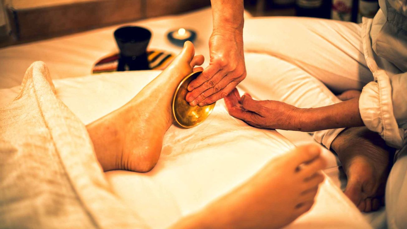 Massage des pieds au bol Kansu